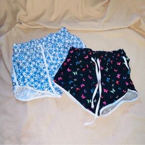 NEVER WORN Rue21 Blue Butterfly Print Beach Shorts